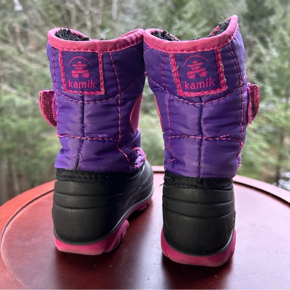 🌨️Kamik Toddler Winter Snow Boots–Size 8 | Purple & Pink | Waterproof & Warm❄️💗 - Picture 4 of 9